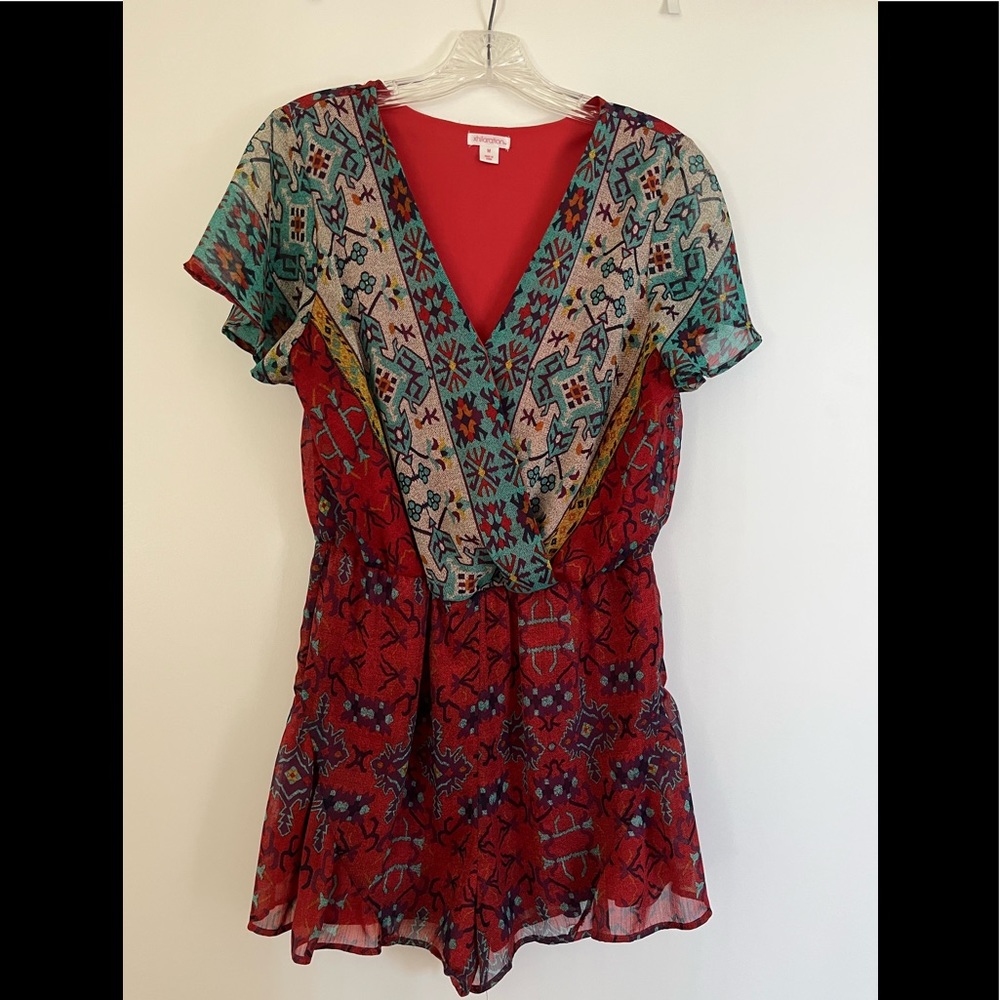 Xhiliration tribal printed romper
